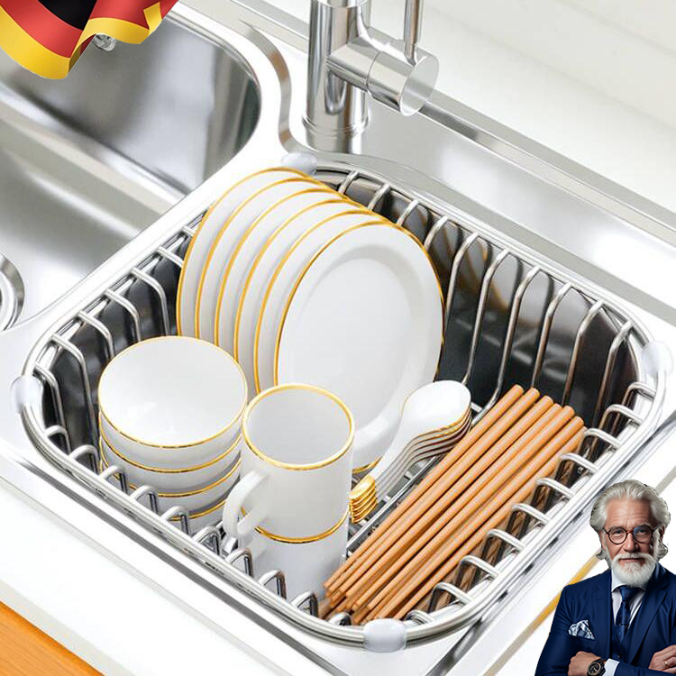 沥水篮水槽沥水架洗菜盆滤水池网不锈钢碗盘架厨房洗碗池置物架碟