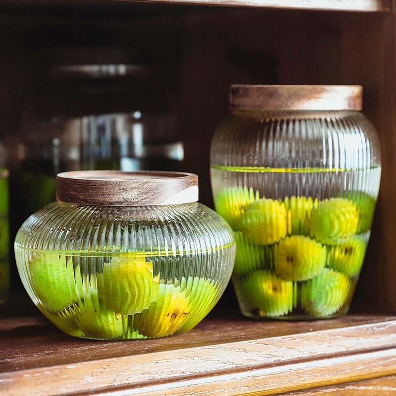 玻璃密封罐大容量酵素罐泡酒罐加厚储物罐陈皮储存密封罐果酒空瓶