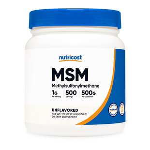 美国nutricost进口MSM500g粉剂强健骨关节呵护指甲发质肌肤健康