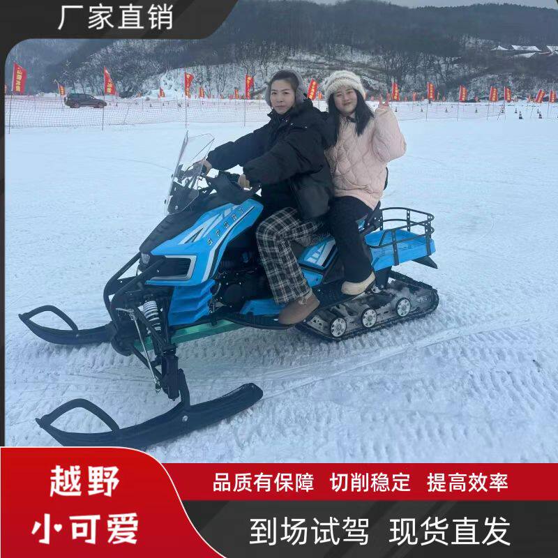 雪狼200cc雪地摩托车滑雪车户外成人带刹车冰车狗拉雪橇冰雪爬 车