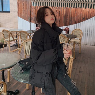 棉服女ins港风短棉袄冬装2022新款韩版宽松学生外套冬季保暖棉服