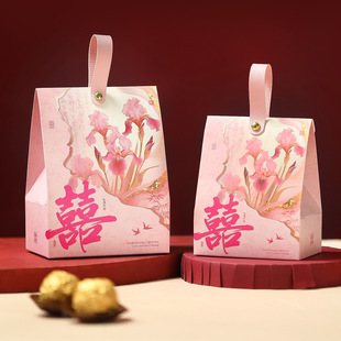 喜糖盒子高级小众2025新款结婚礼喜糖袋糖果包装盒伴手礼盒礼品袋