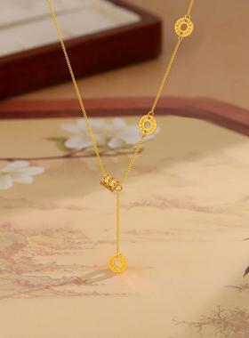 小蛮腰项链女时尚小众流苏设计