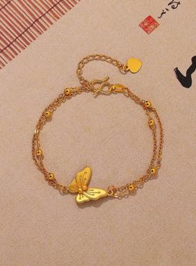 蝴蝶转运珠手链女时尚新中式气质