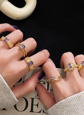 金色轻奢高级感小众配饰女新品