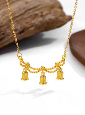 梦幻铃兰花项链女时尚新中式2024