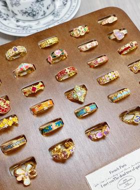 复古彩色珐琅爆款中古vintage