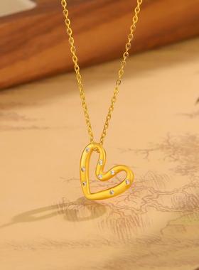 爱心泡泡吊坠项链女时尚2025新款