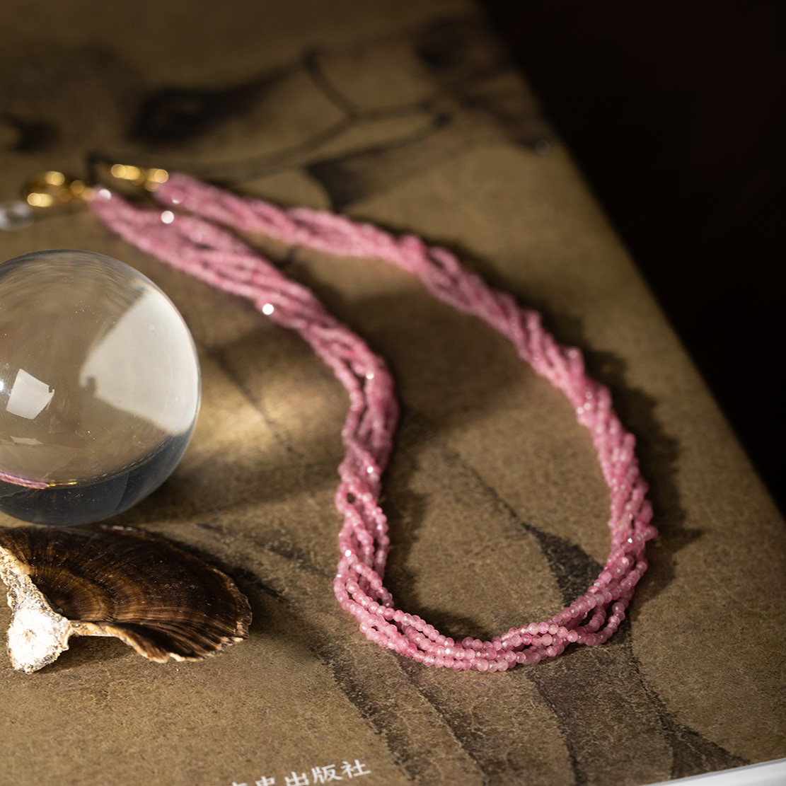 由子野笑项链原创简约高级感精致小众设计碧玺925银镀18k金女款