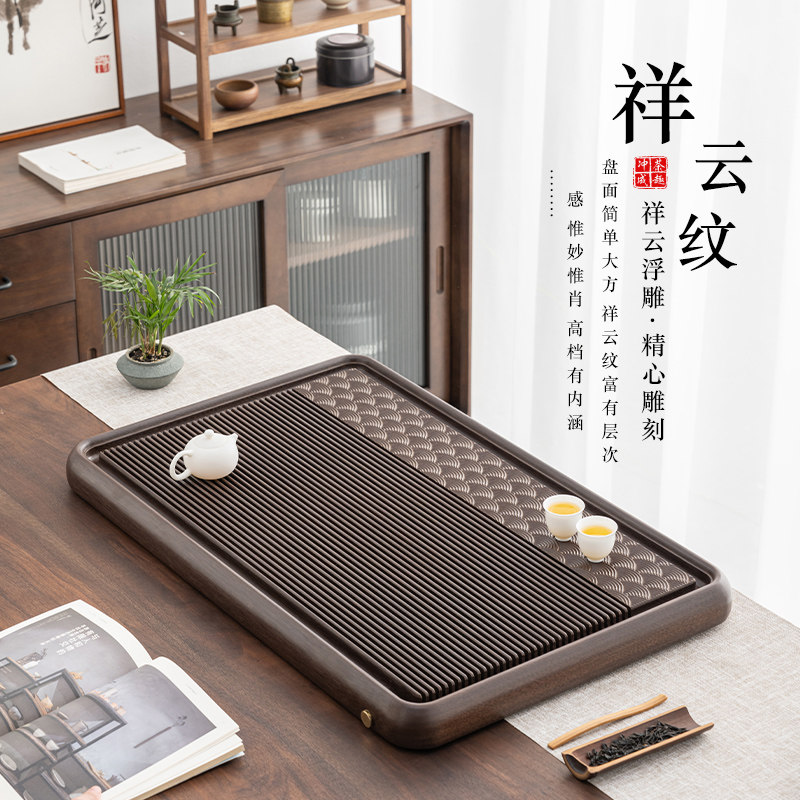 高端德国40支电木茶盘家用实木茶海大小型号电胶木新中式办公茶台