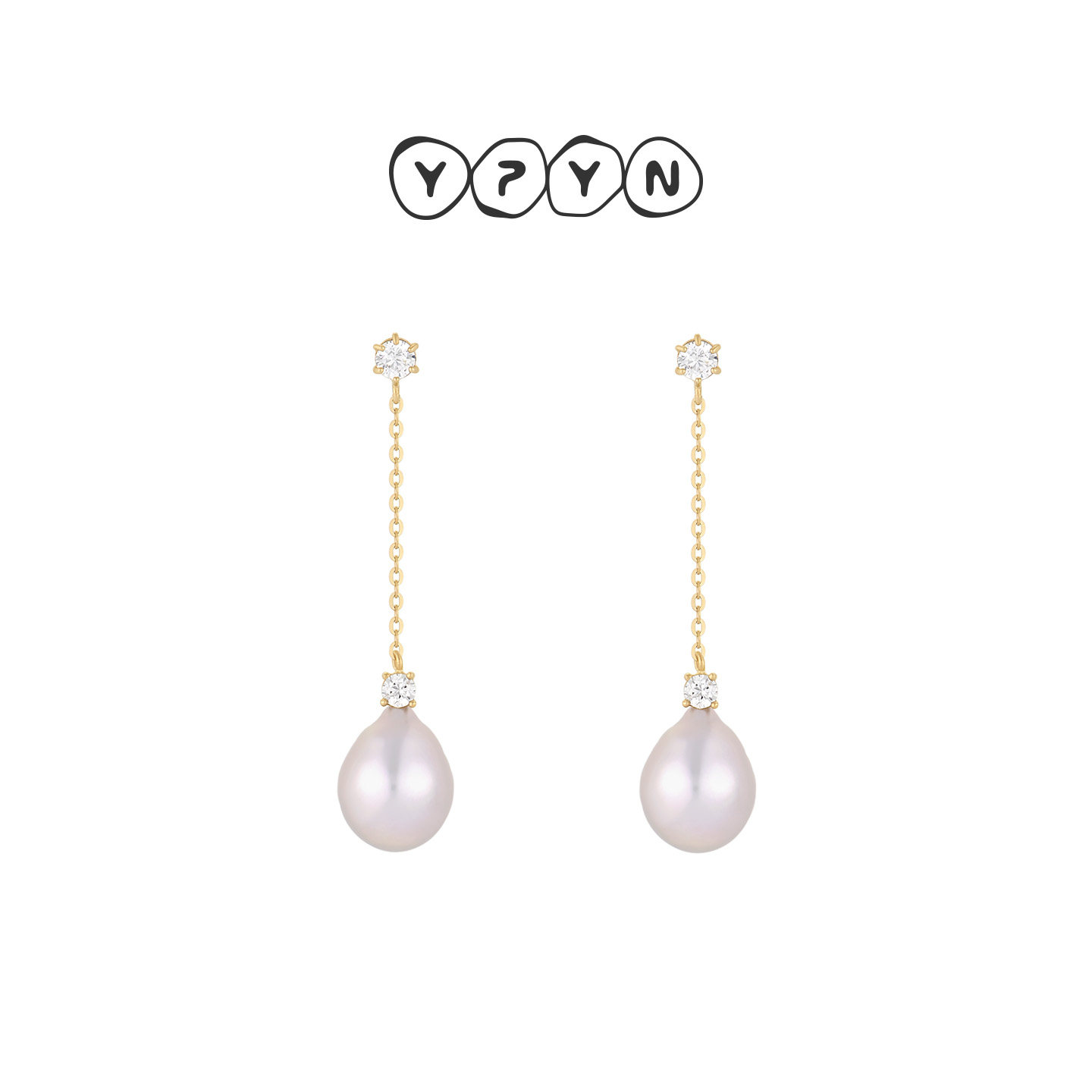 一撇一捺YPYN淡水珍珠耳钉女10K金灰色高级感不撞款小众设计耳环,饰品/流行首饰/时尚饰品新,耳钉,淘宝优惠券,粉丝福利购,淘宝优惠卷