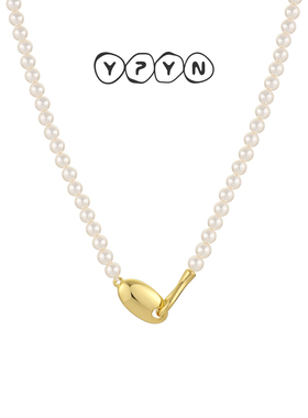 一撇一捺YPYN柔和珠光项链女人造珍珠锁骨链简约气质ins风百搭