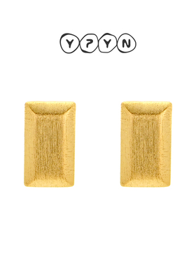 一撇一捺YPYN小金条耳钉女925银材质2024年新款耳环小众原创设计