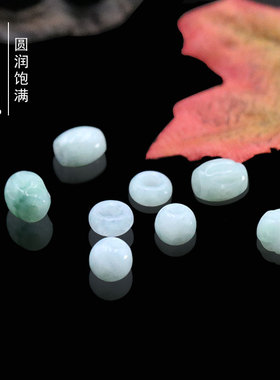 diy天然项链路路通编织手绳散珠