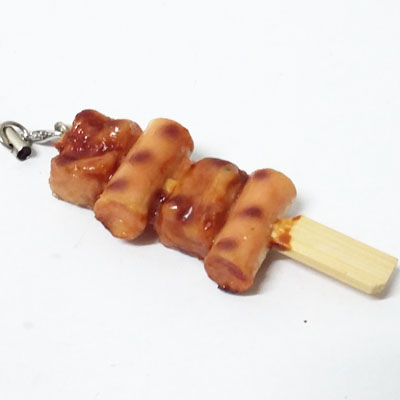 食玩 仿真烧烤串手机链 挂件 钥匙扣 仿真食物 多款随机