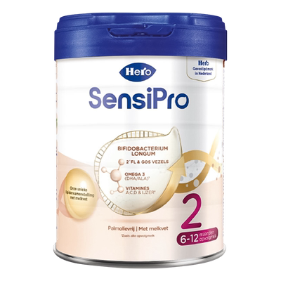HeroBaby荷兰白金pro版新生婴幼儿配方进口牛奶粉2段700g 6-12月