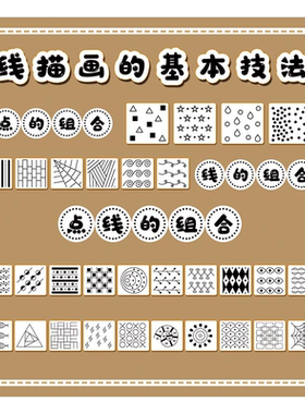 幼儿园美工区角环创绘画技法点线