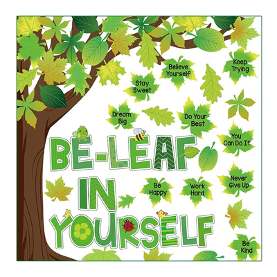 图文部落英语励志标语黑板报装饰