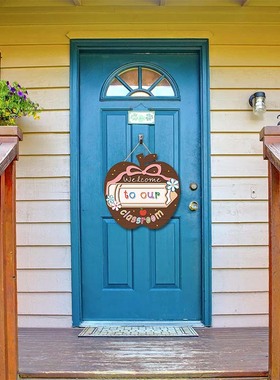 个性化课堂欢迎门牌英语教室门welcome标志学校开学季返校装饰牌