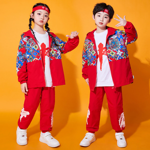 小学生运动会服装幼儿园园服演出服春秋中国风儿童班服校服三件套