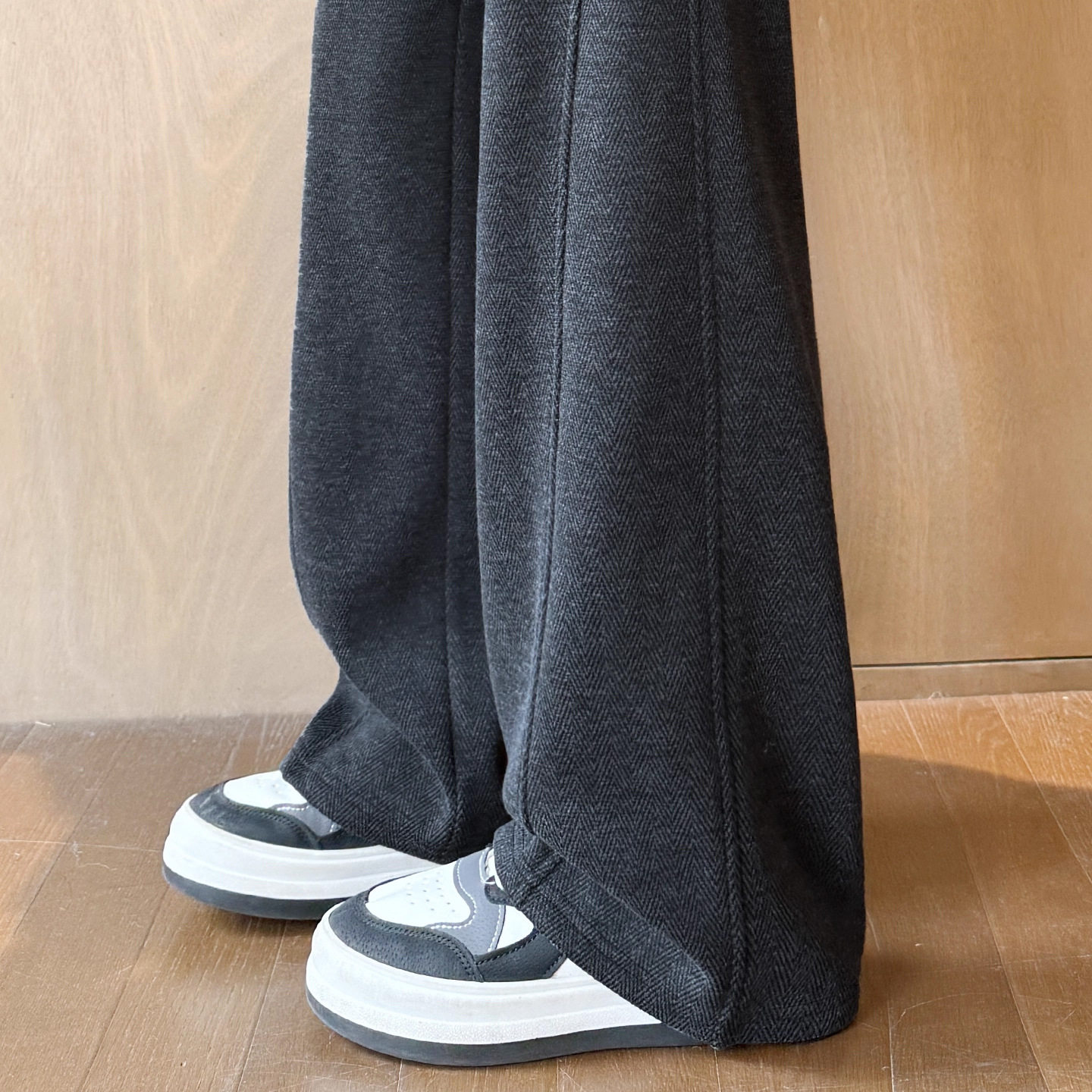 醋酸羊毛呢阔腿裤女秋冬季加绒2025新款窄版直筒小个子糯米弯刀裤,女装/女士精品,休闲裤,淘宝优惠券,粉丝福利购,淘宝优惠卷