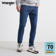 Джинсы мужские wrangler威格20秋冬男款修身中腰小脚时尚潮流牛仔裤w34991g05m39