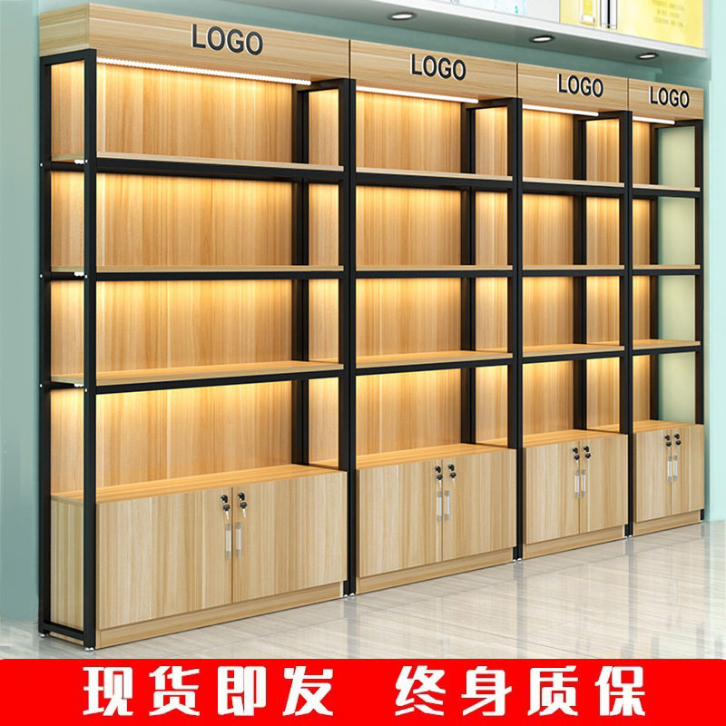 多层超市货架展示架便利店零食架理发店美容院样品展示柜手机配件