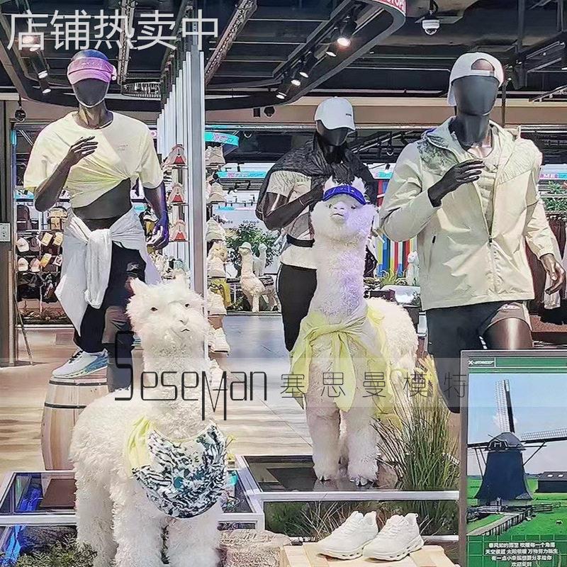 服装店体育运动跑步模特道具女全身假肌肉人体橱窗陈列全身模特