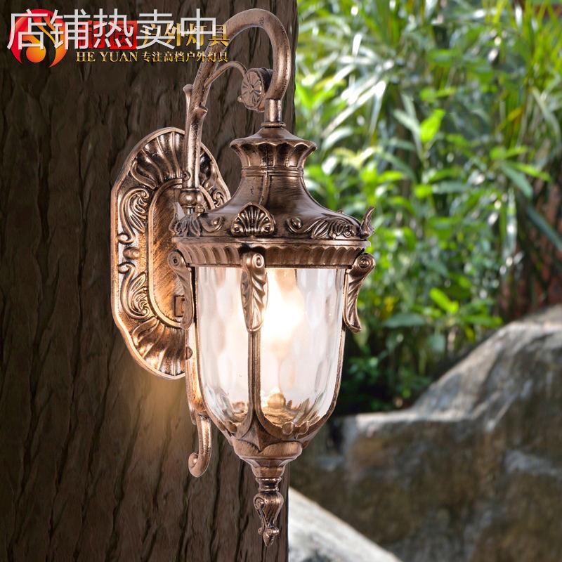 欧式户外庭院灯壁灯别墅酒店防水压铸铝灯花园LED室外墙壁灯