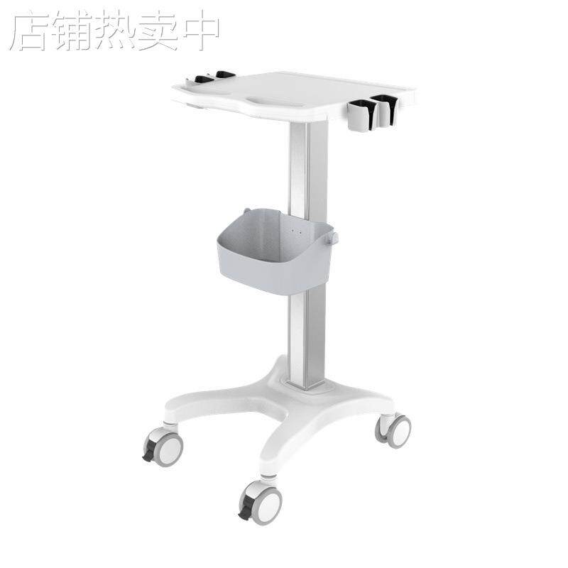 黑白彩超B超仪器台车ECG笔记本电脑推车固定高度升降推车静音脚轮