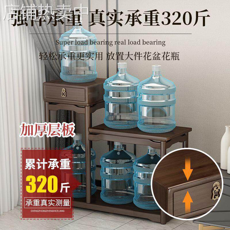 多功能置物架鱼缸客厅家用收纳架新中式花架室内盆栽绿箩摆放架子