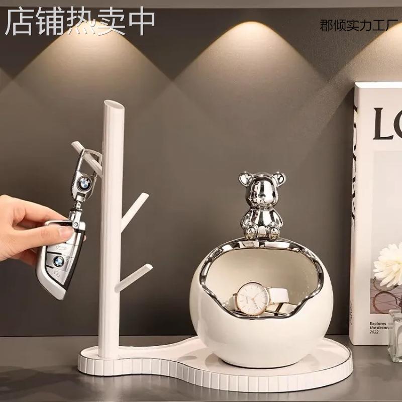 新款入户玄关摆件钥匙收纳进门门口鞋柜客厅礼品装饰简约家用卧室