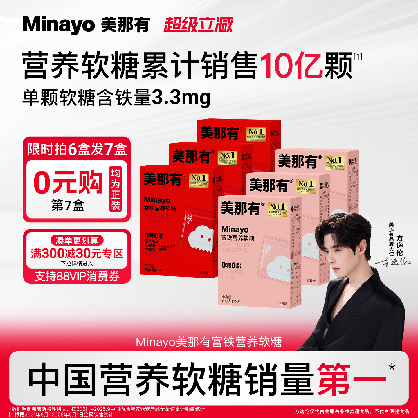 Minayo美那有富铁软糖元气铁青少年女性铁剂气血孕妇孕期含铁软糖