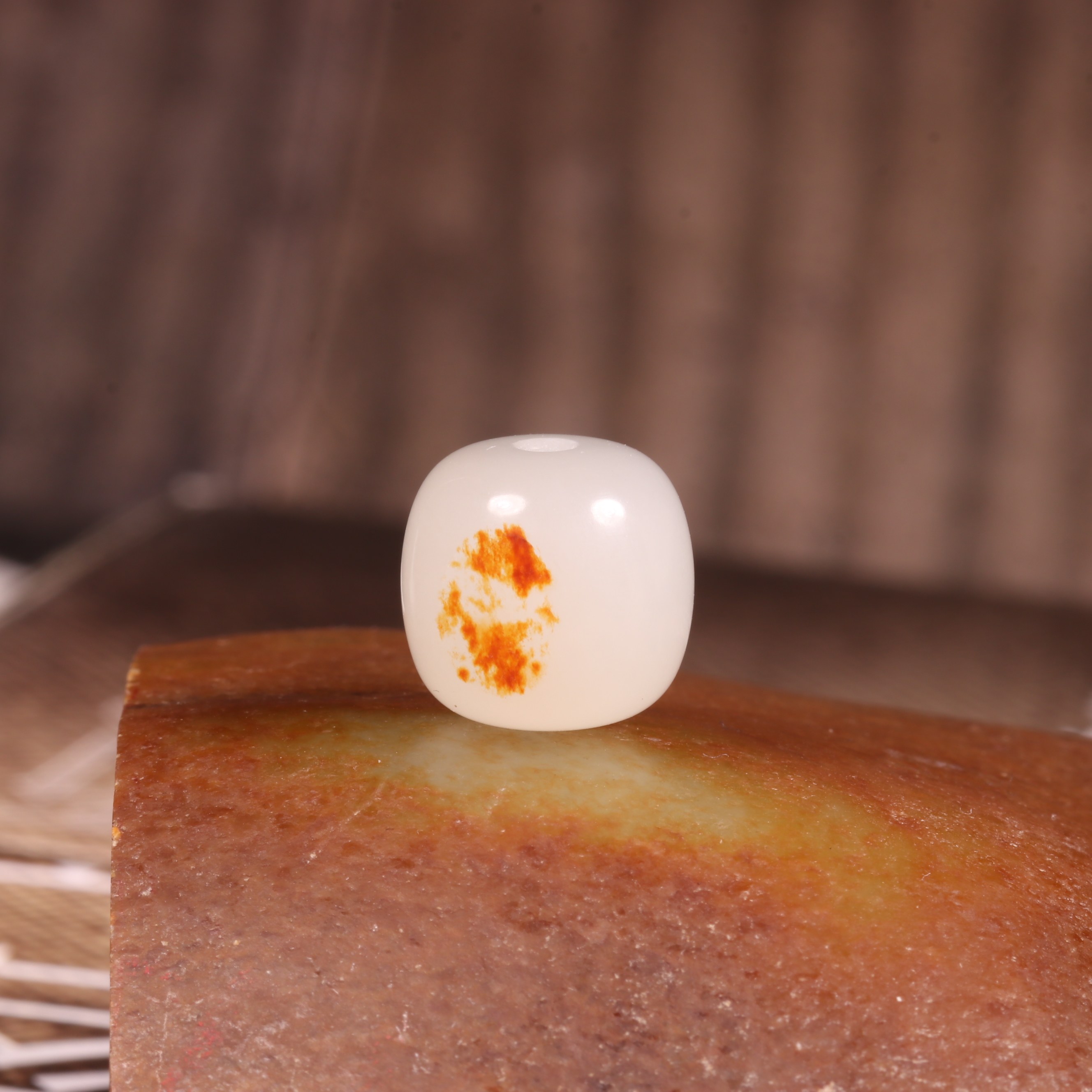 新疆和田玉籽料老型珠手链