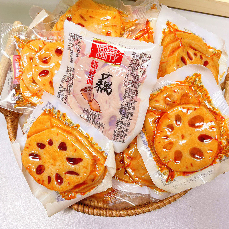 渝南香辣藕片土豆片重庆特产小吃零食烧烤开袋即食熟食小包装蔬菜