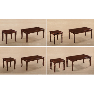 经典中式实木茶几组装简约古典设计小型橡木茶桌客厅方几组合角几