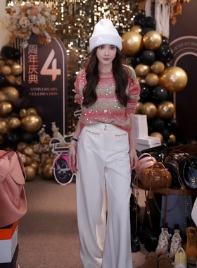 【绒绒暖茶】冬季加绒加厚直筒垂感休闲裤MKAD81795【澳门小源】