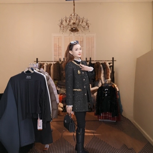 冬季新款小香风轻奢保暖加厚羽绒服外套女MKKQ85865 澳门小源同款