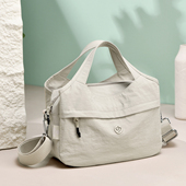 手提包包女休闲斜挎包2025新款 轻便单肩背包多层大容量挎包通勤包