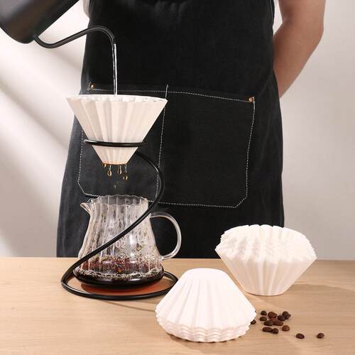 50pcslot white coffee filters single serving paper for coff
