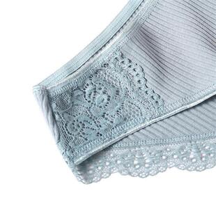 1Pcs/set Women Cotton Panties Low-Rise Underwear Lace Briefs