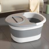 Home Leisure Foot Bucket Foldable Wash Bath Massage Hea