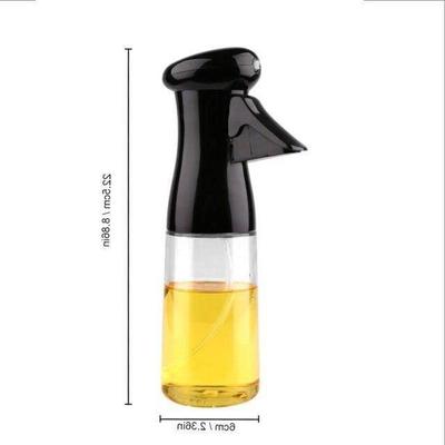 Kitchen Oil Bottle Cooking Oil Spray 200ml Black Pneumatic