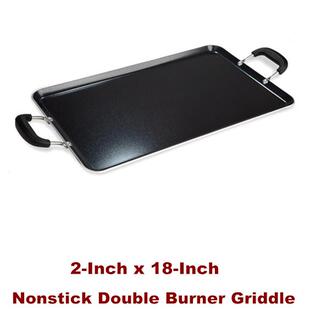 Nonstick Double Burner Griddle Pots and Pans Cooking