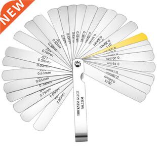 Feeler Gauges 32 Blades 0.04-0.88MM Metric Feeler Gauge Fold
