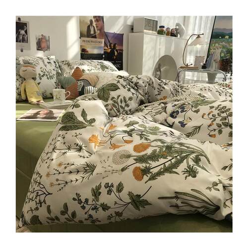 4pc bedsheet set bed sheet quilt blanket duvet cover sets