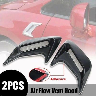2Pcs Car Part Air Flow Vent Hood Universal Auto Decorative