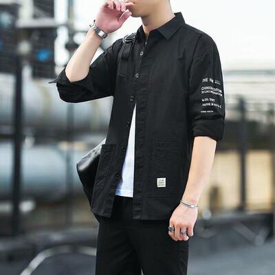 Men's wear wear-resistant long sleeved shirt and men'