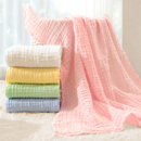 婴儿浴巾新生超软全棉纯棉a类纱布吸汗透气宝宝毛巾被盖毯正方形