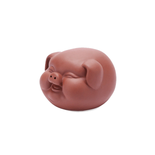 紫砂茶宠小摆件精品可养茶虫招财小福猪迷你茶玩茶艺茶盘茶宠家居